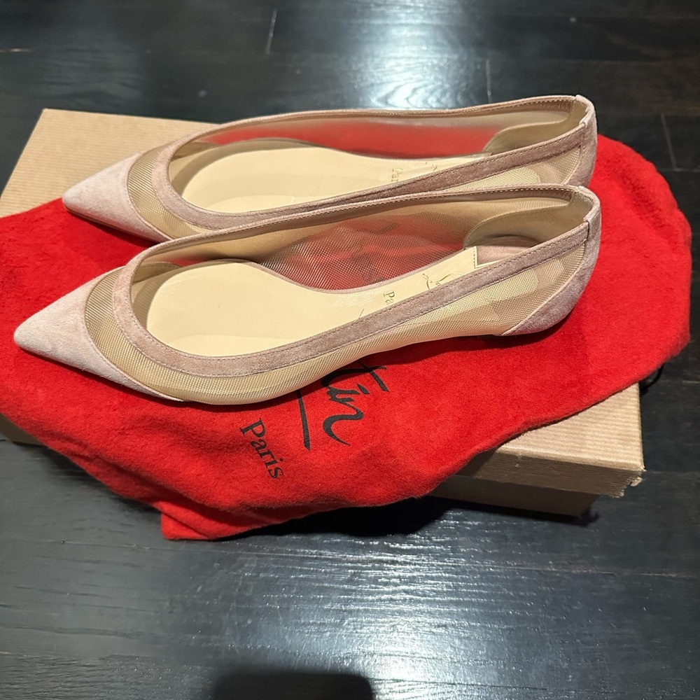 Christian Louboutin Flats- EUC size 36
